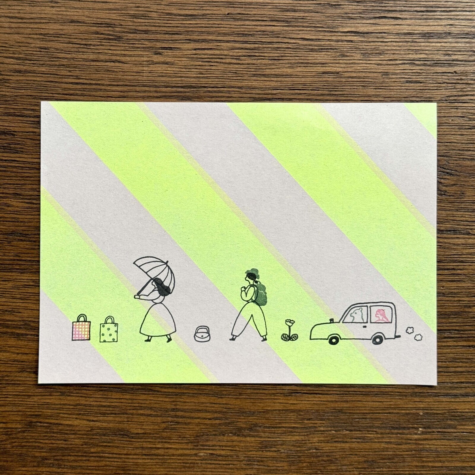 水縞／JIZAI 水晶印章．POCKET， necktie聯名款／出門