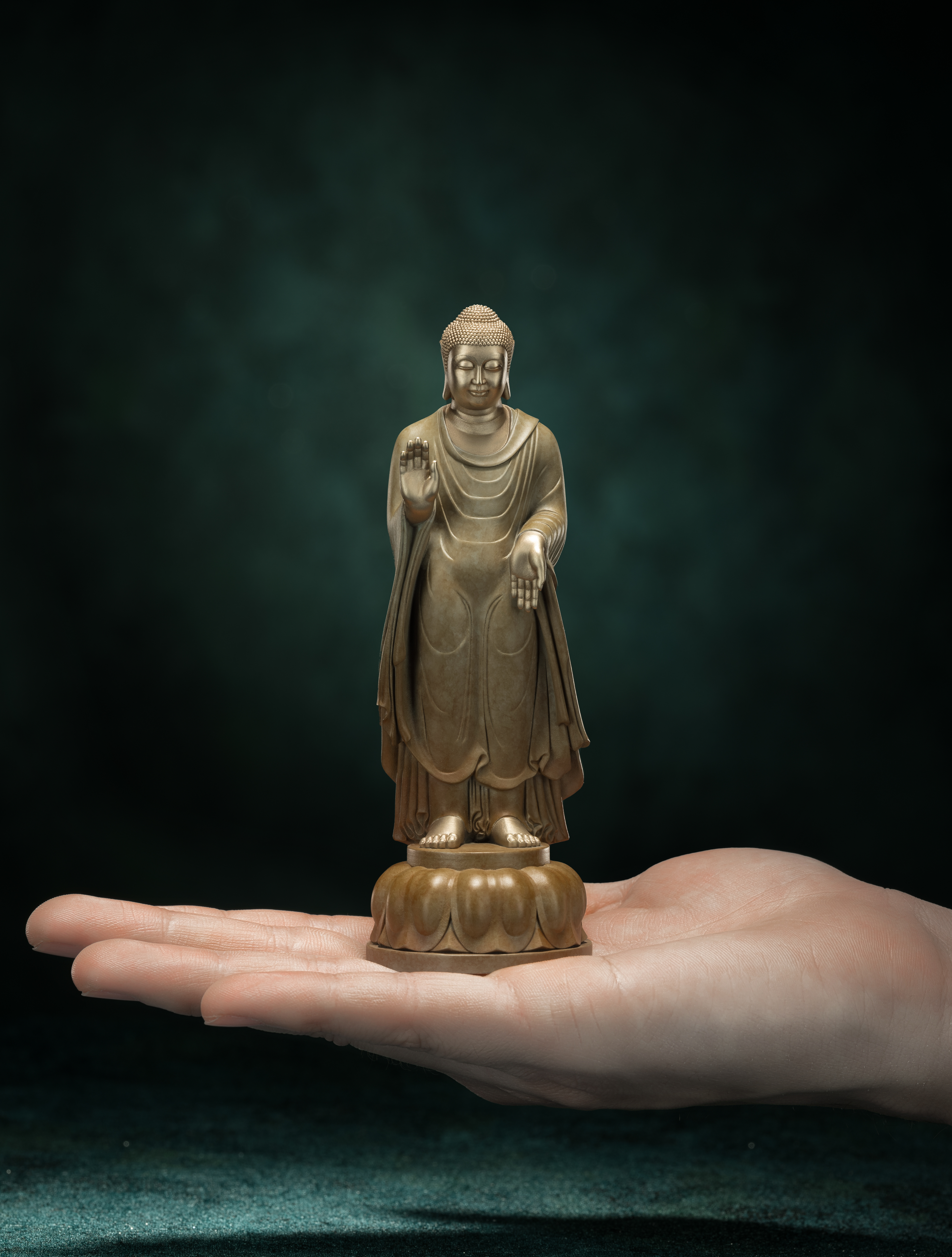 北周佛造像銅擺件