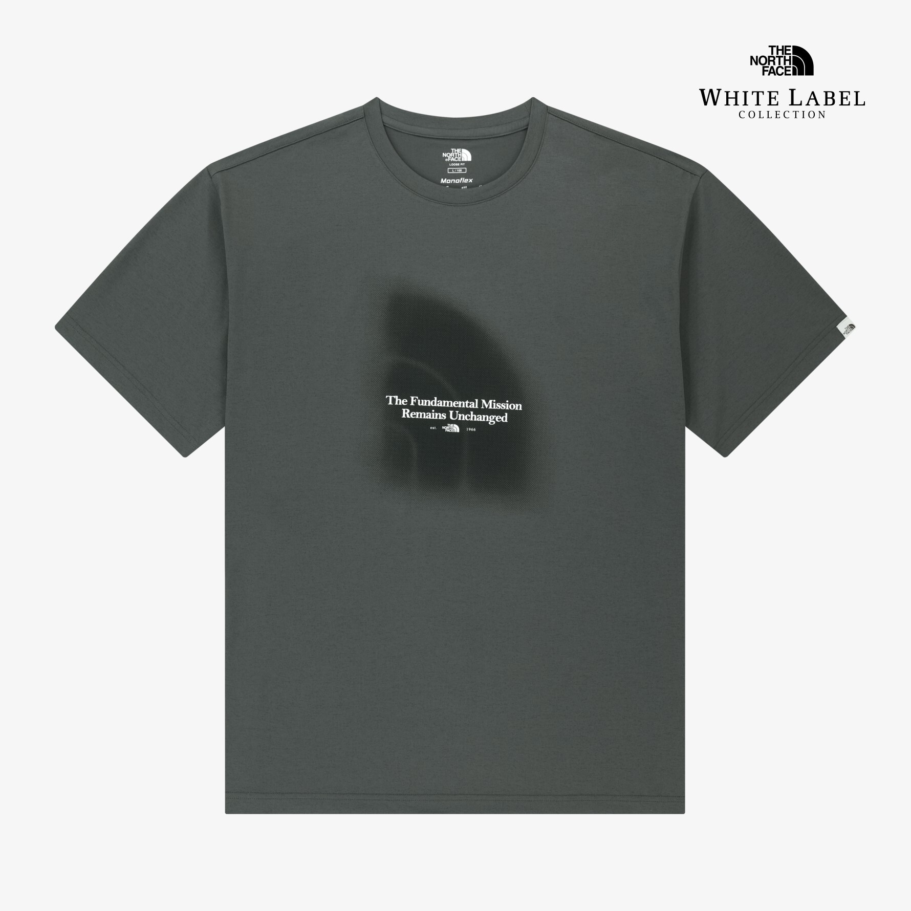 【OWN】The North Face 夏季 短袖 上衣 模糊 大LOGO 休閒 運動 短TEE 不分男女 深灰 白色 沙白色