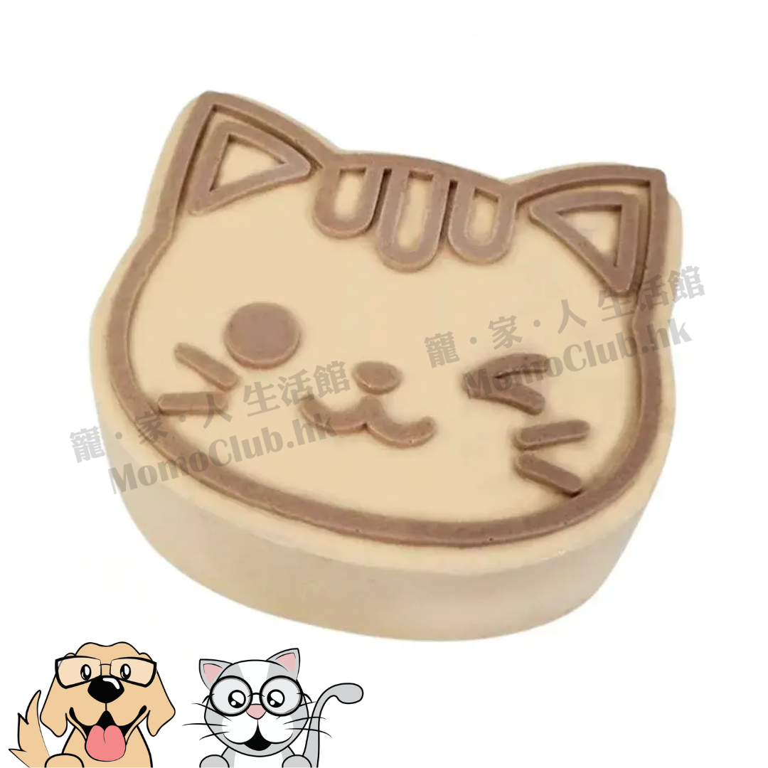 My Pet Patisserie HK - 羊奶乳酪貓貓樣蛋糕 (黄貓-三文魚羊奶) [貓犬用]