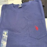 [S] POLO ASSN CLASSIC NAVY SMALL LOGO POCKET T-SHIRT, 11390204-CLNV (SZZ1164)