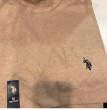 [S] POLO ASSN KKHT SMALL LOGO POCKET T-SHIRT, 11390204-KKHT (SZZ1165)
