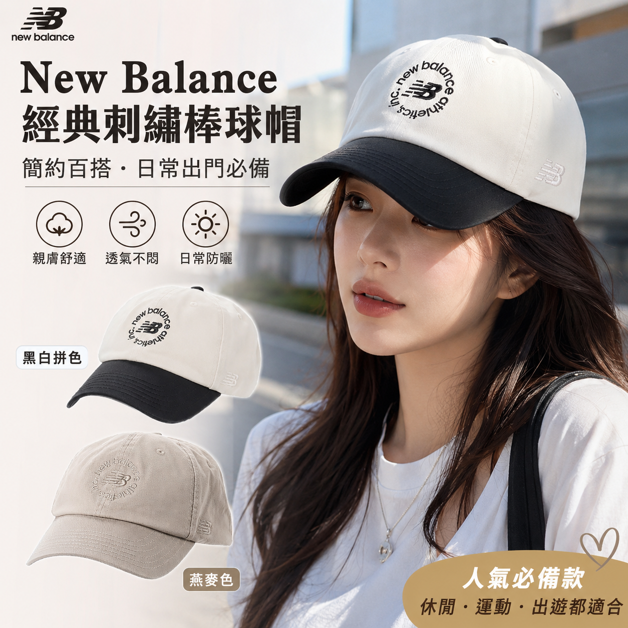 【預購】New Balance H060410 經典圓標運動棒球帽