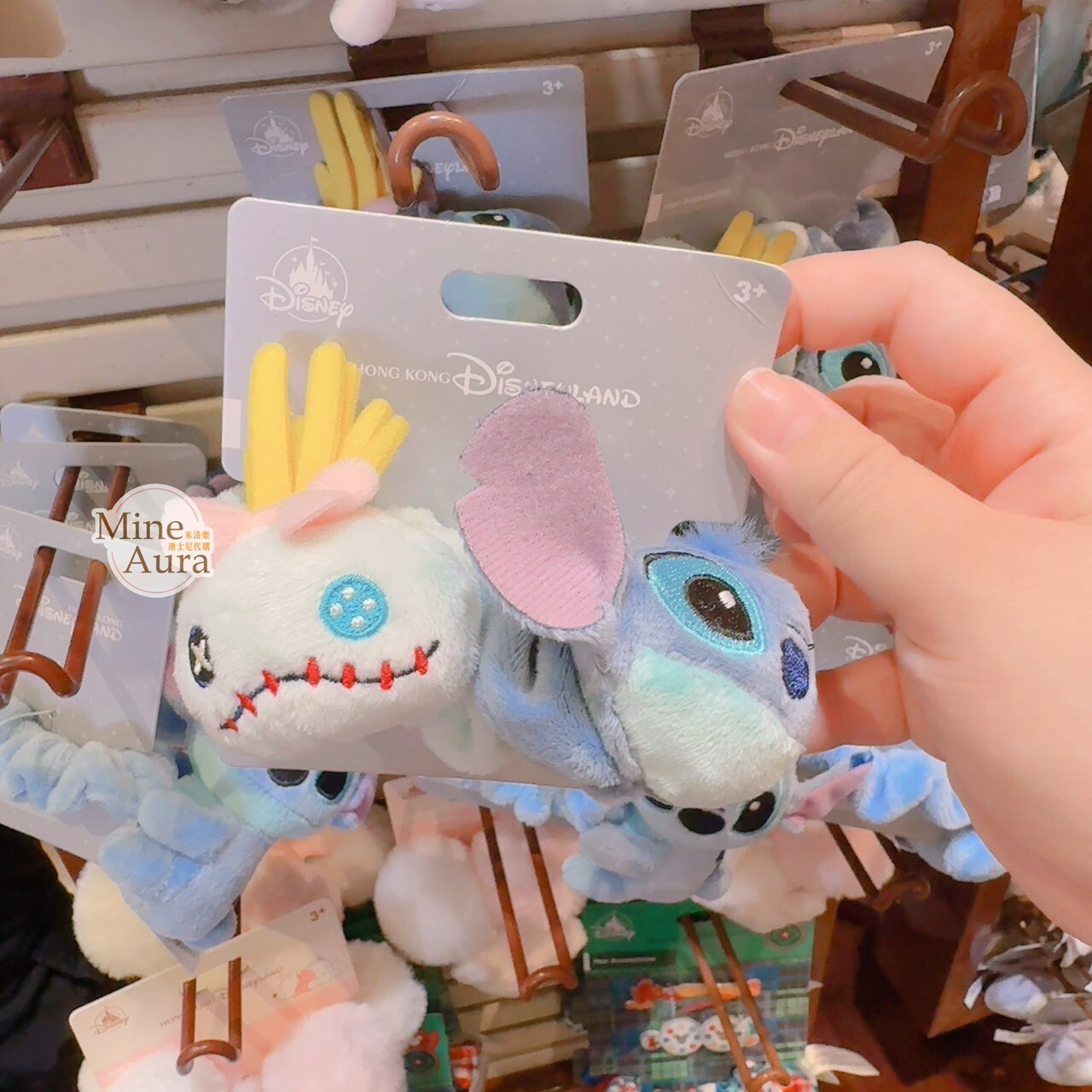 史迪奇 Stitch 醜丫頭Scrump 絨毛大頭 造型 髮束 大腸圈 髮飾 星際寶貝 Lilo & Stitch -香港迪士尼樂園