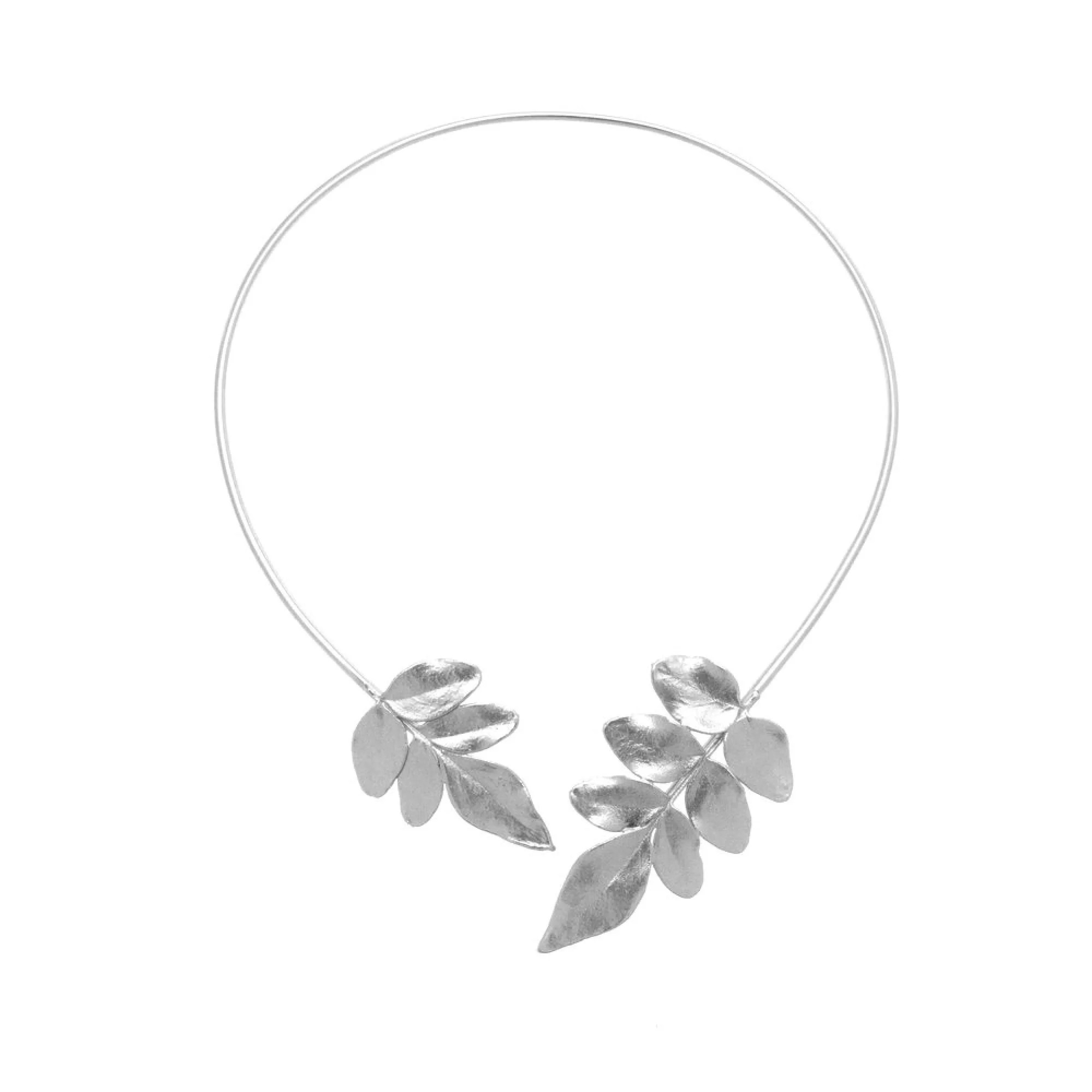 1TA0530-499 [THALLO] 回憶茉莉花項鍊，配有柔韌的金屬絲，純銀 #s001b (EU)