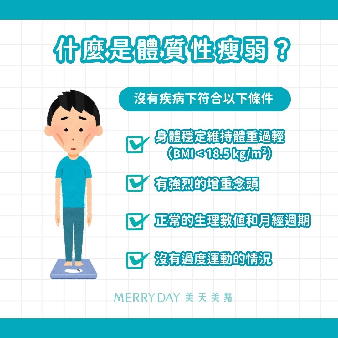瘦子增重困難，是因為體質性瘦弱嗎？什麼是「體質性瘦弱」？