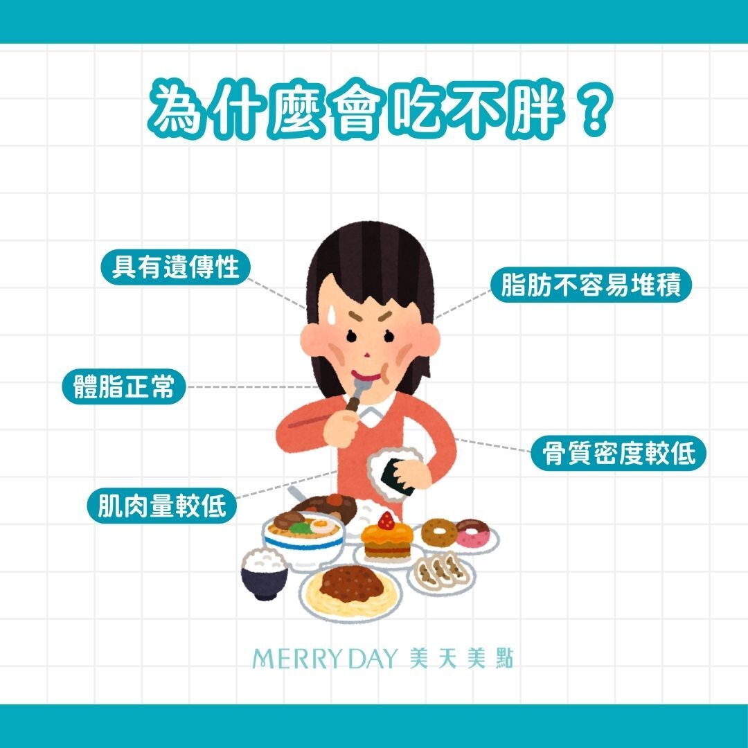 為什麼會吃不胖？體質性瘦弱的常見特徵