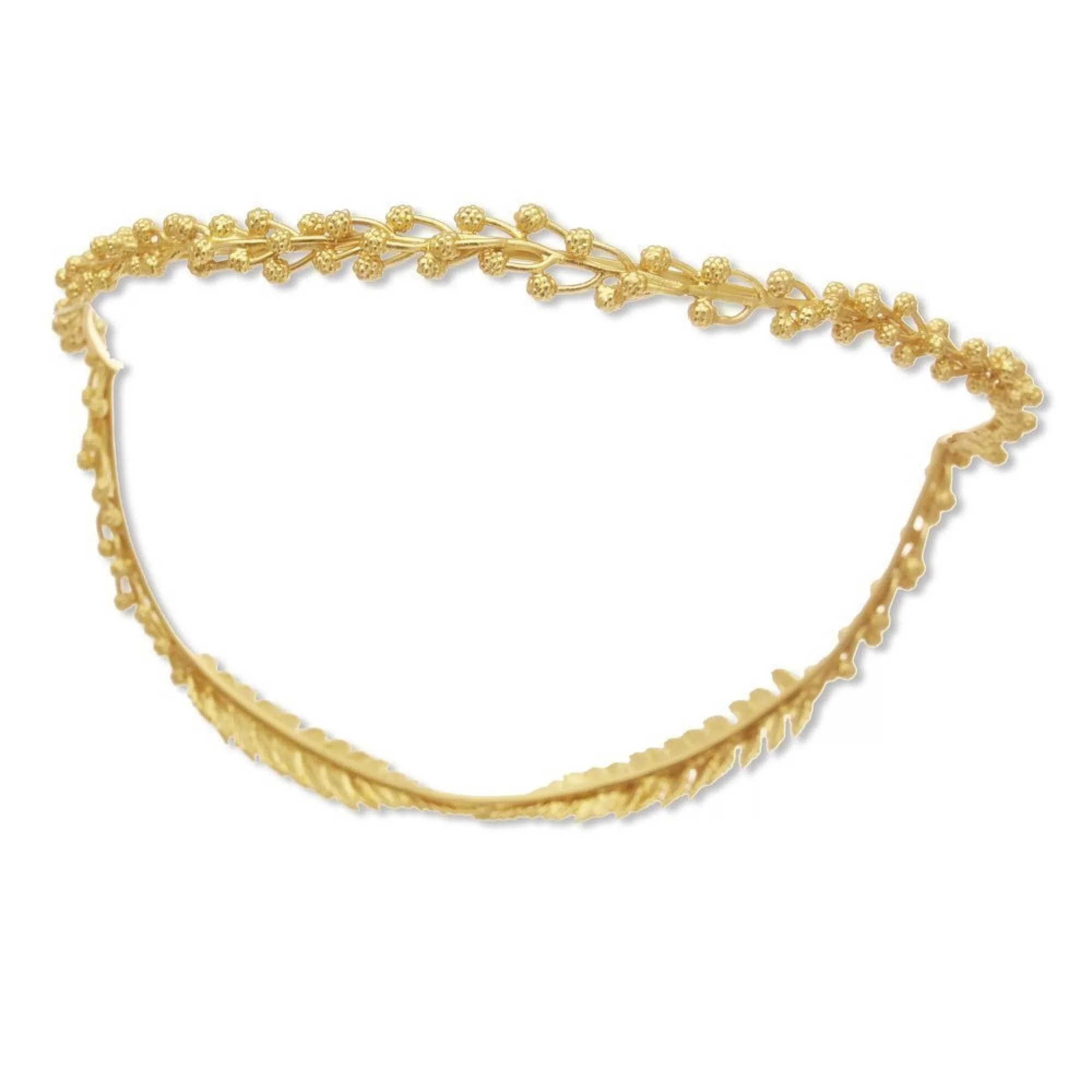 1TA0530-500 [THALLO] Roxanne Fern 髮飾，髮箍，24k 鍍金 #N575 (EU)