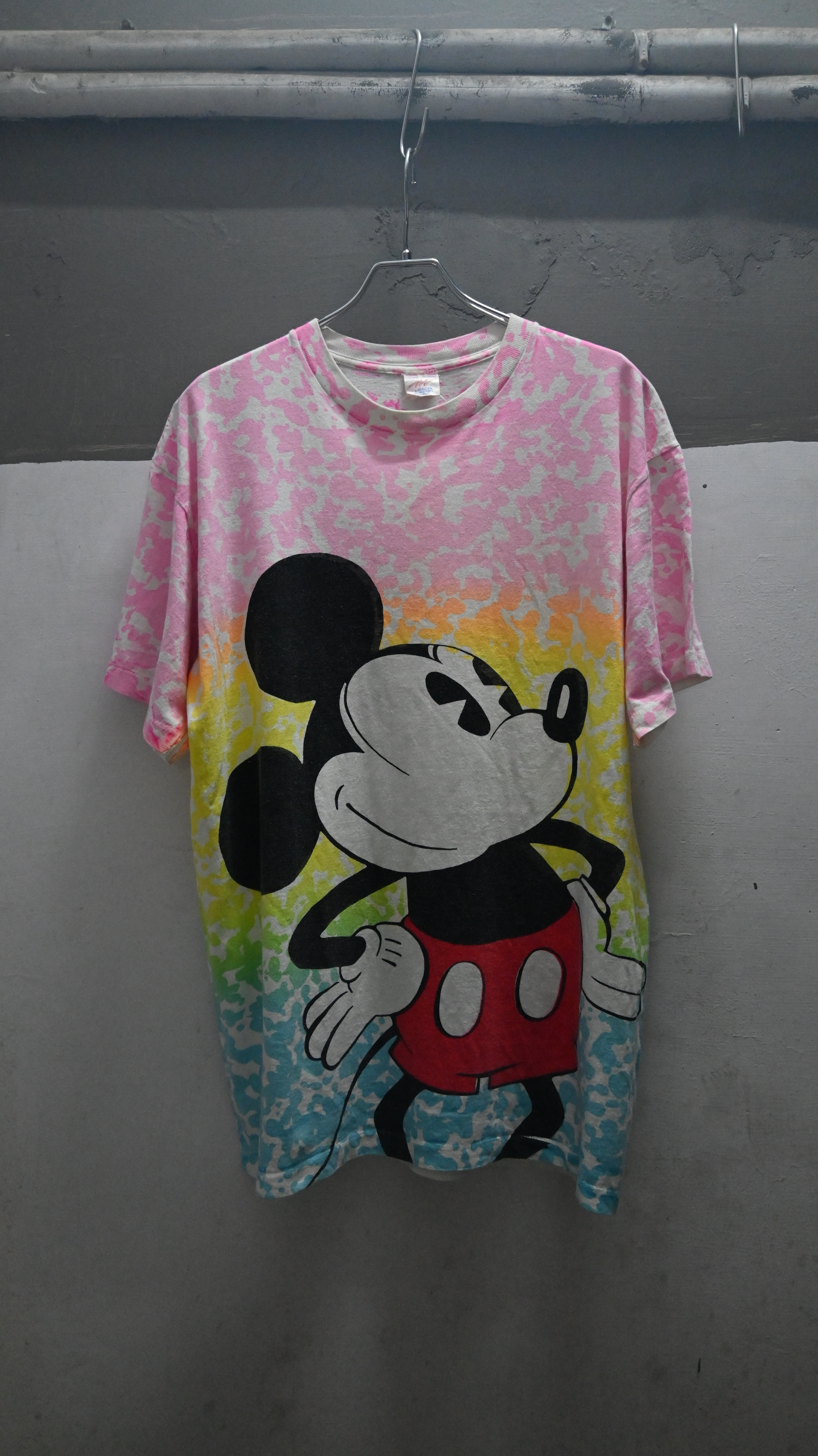 90‘s Micky All Over Pattern T-Shirt (Made In USA)