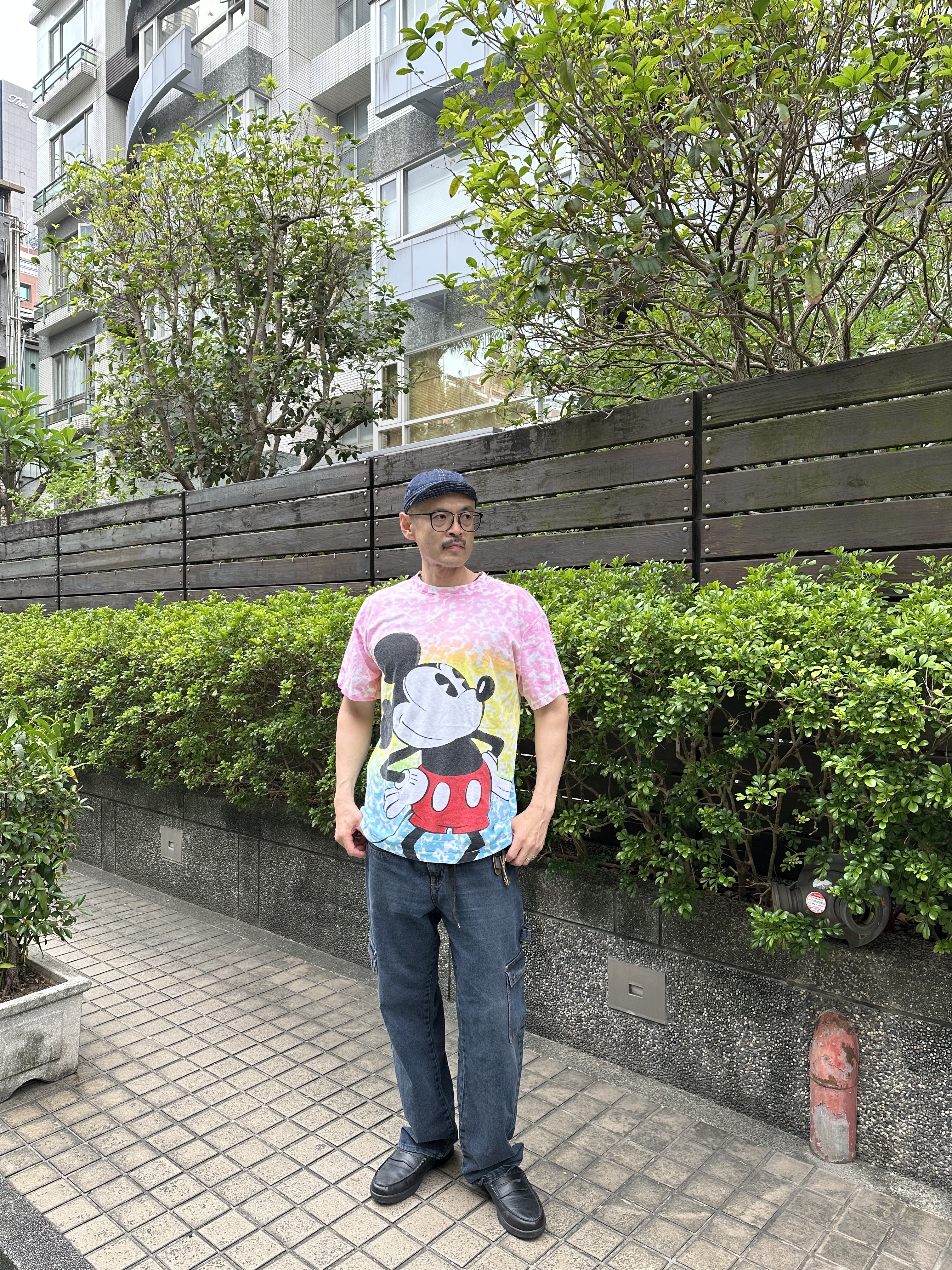 90‘s Micky All Over Pattern T-Shirt (Made In USA)