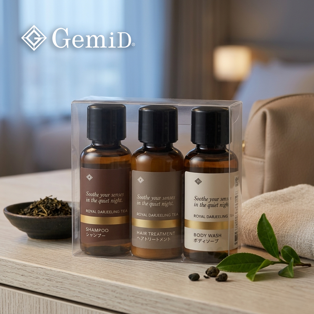 GemiD — 皇室茶香旅行套裝（洗頭水、護髮素、沖涼液）