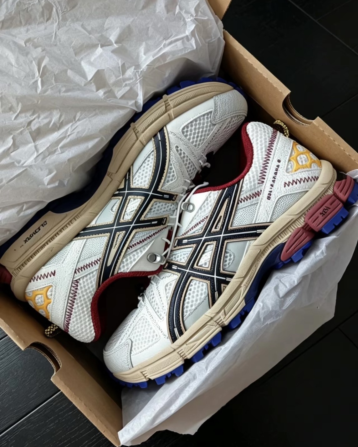 Asics Gel-Kahana 8 FL 戶外 緩震 機能 復古米白