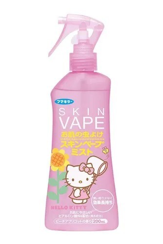 日本 Fumakilla VAPE 未來 防蚊噴霧 200ml 柑橘蜜桃味 戶外防蚊