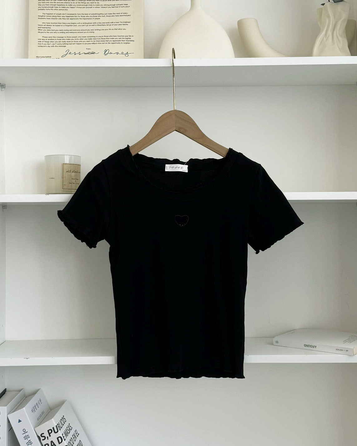 法朵Fado shop｜小心機🖤鏤空木耳邊短T 021B098 四色