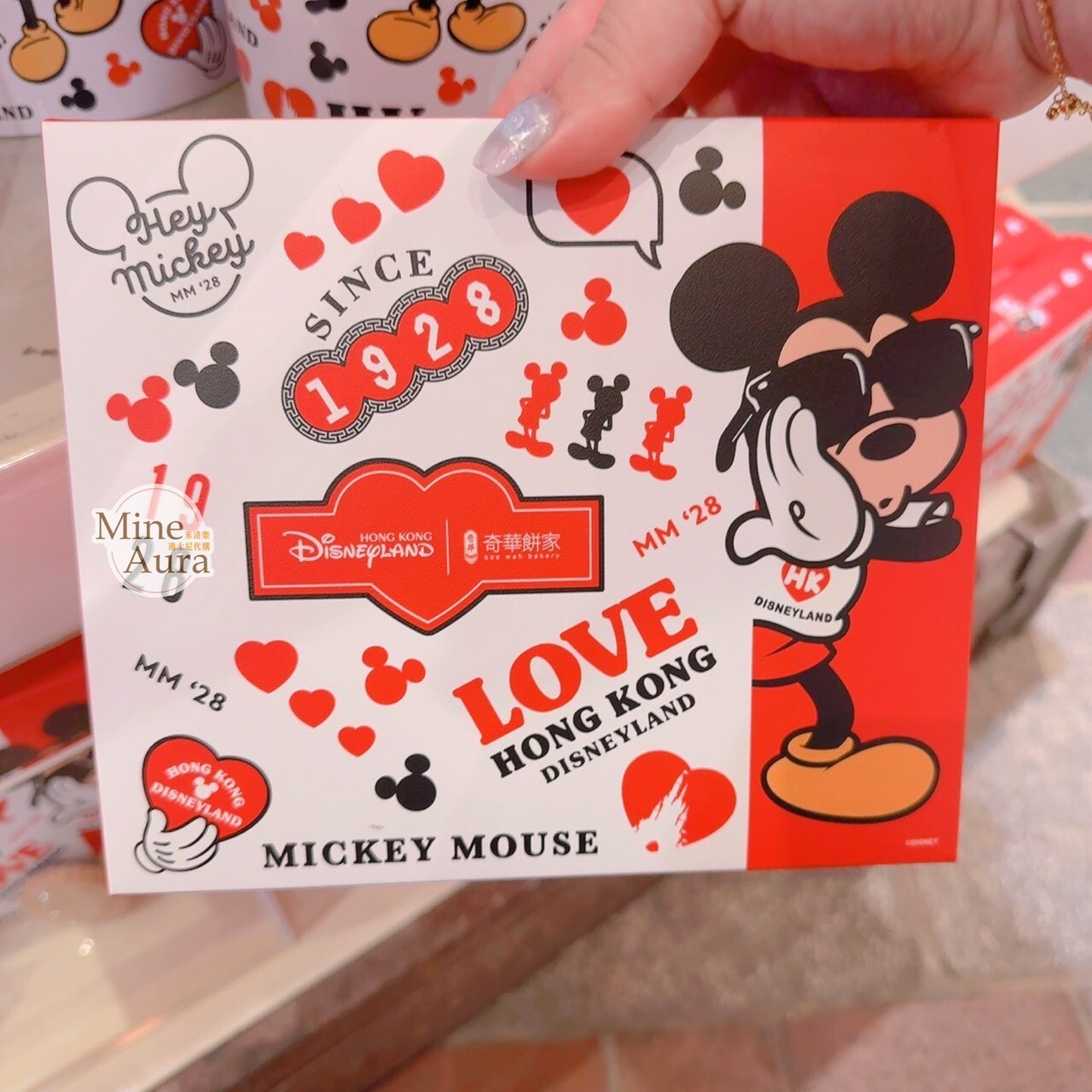 HONG KONG DISNEYLAND 系列 米奇 Mickey 蛋捲 餅乾 禮盒 -香港迪士尼樂園