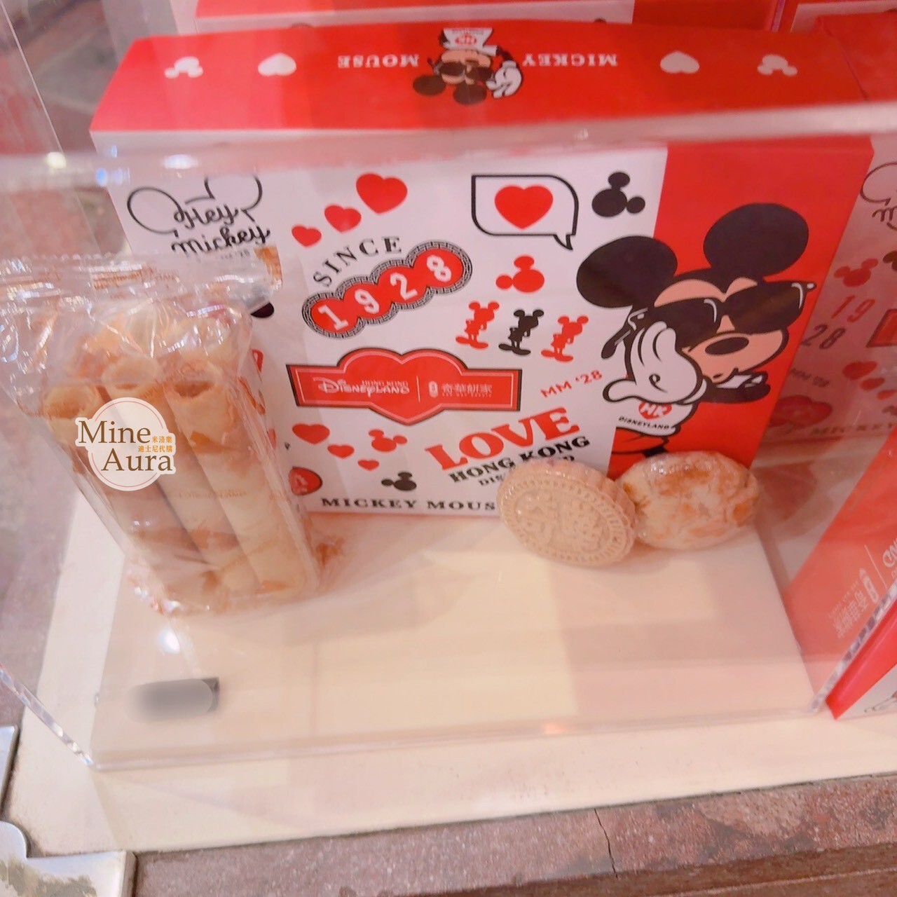 HONG KONG DISNEYLAND 系列 米奇 Mickey 蛋捲 餅乾 禮盒 -香港迪士尼樂園