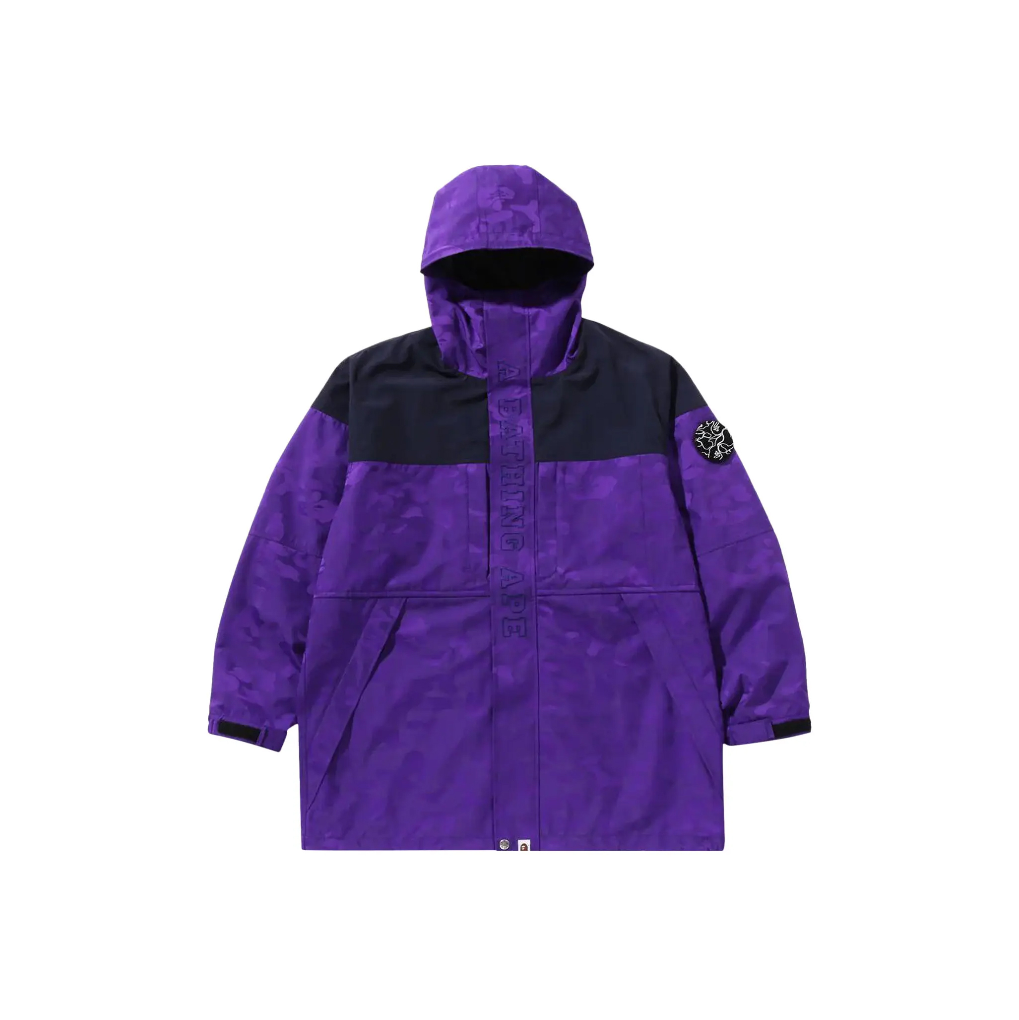 A BATHING APE BAPE SOLID CAMO JACQUARD LONG COAT 純色迷彩 長版風衣外套