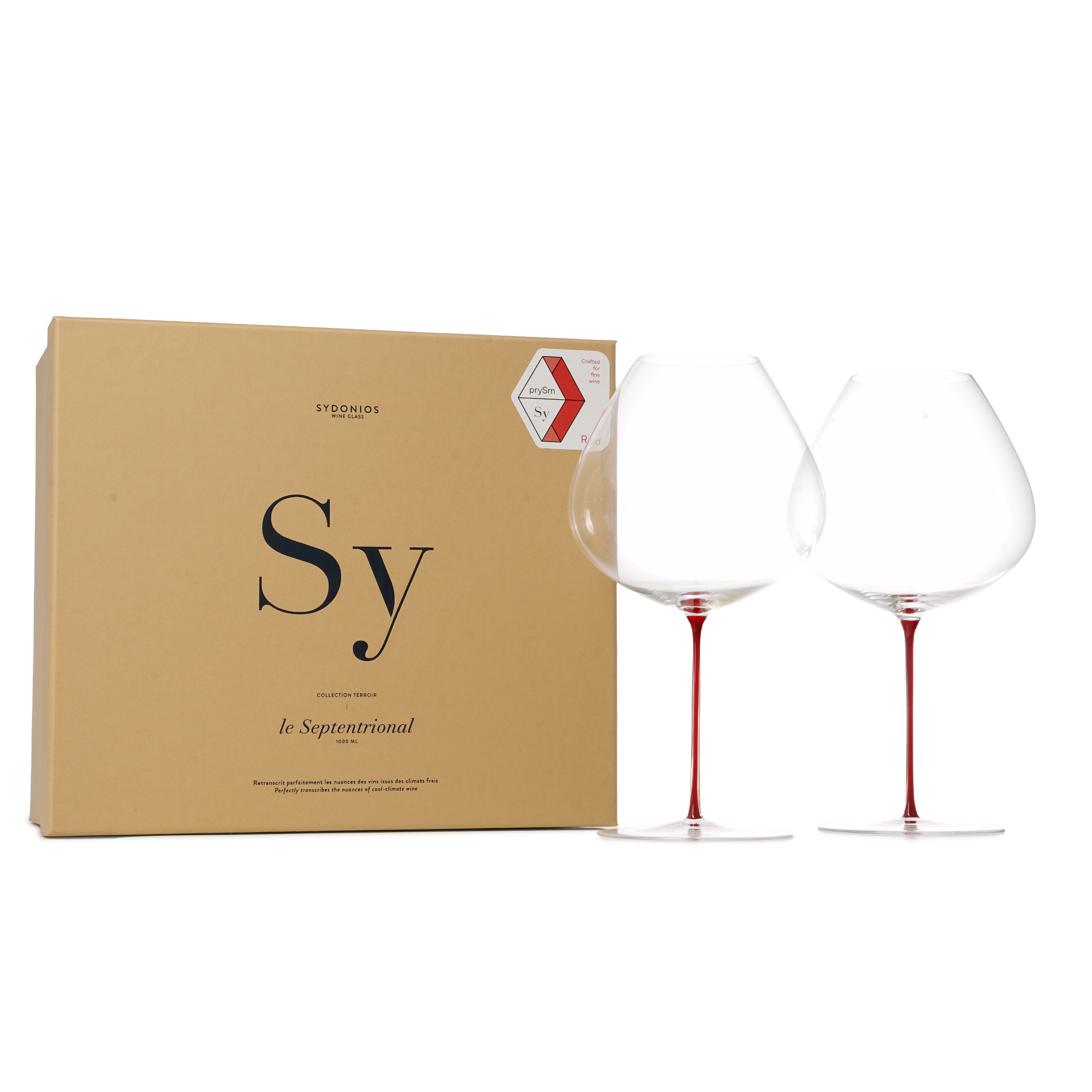 Sydonios Septentrional Glass 1000ml Box of 2 (Red)
