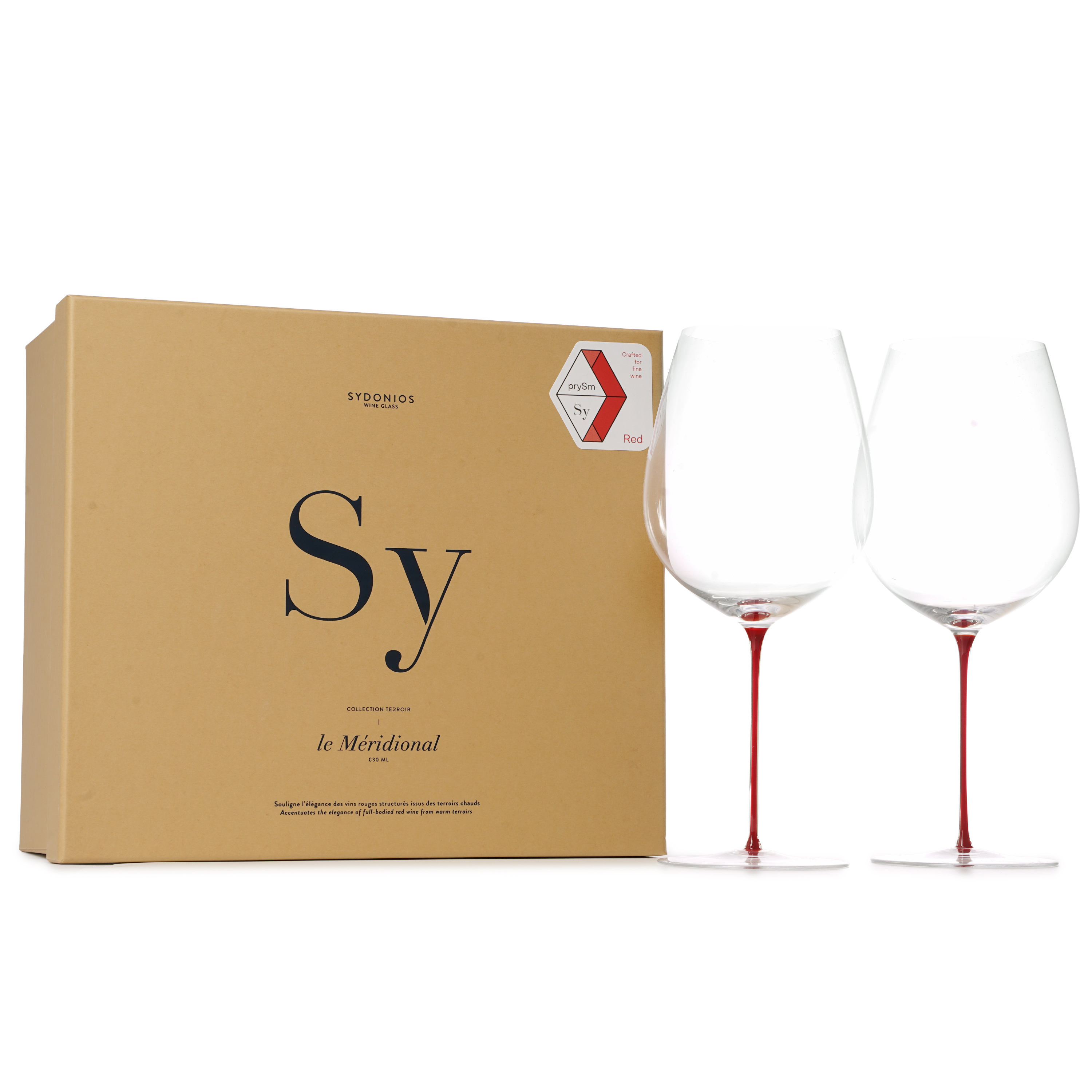 Sydonios Meridional Glass 830ml Box of 2 (Red)