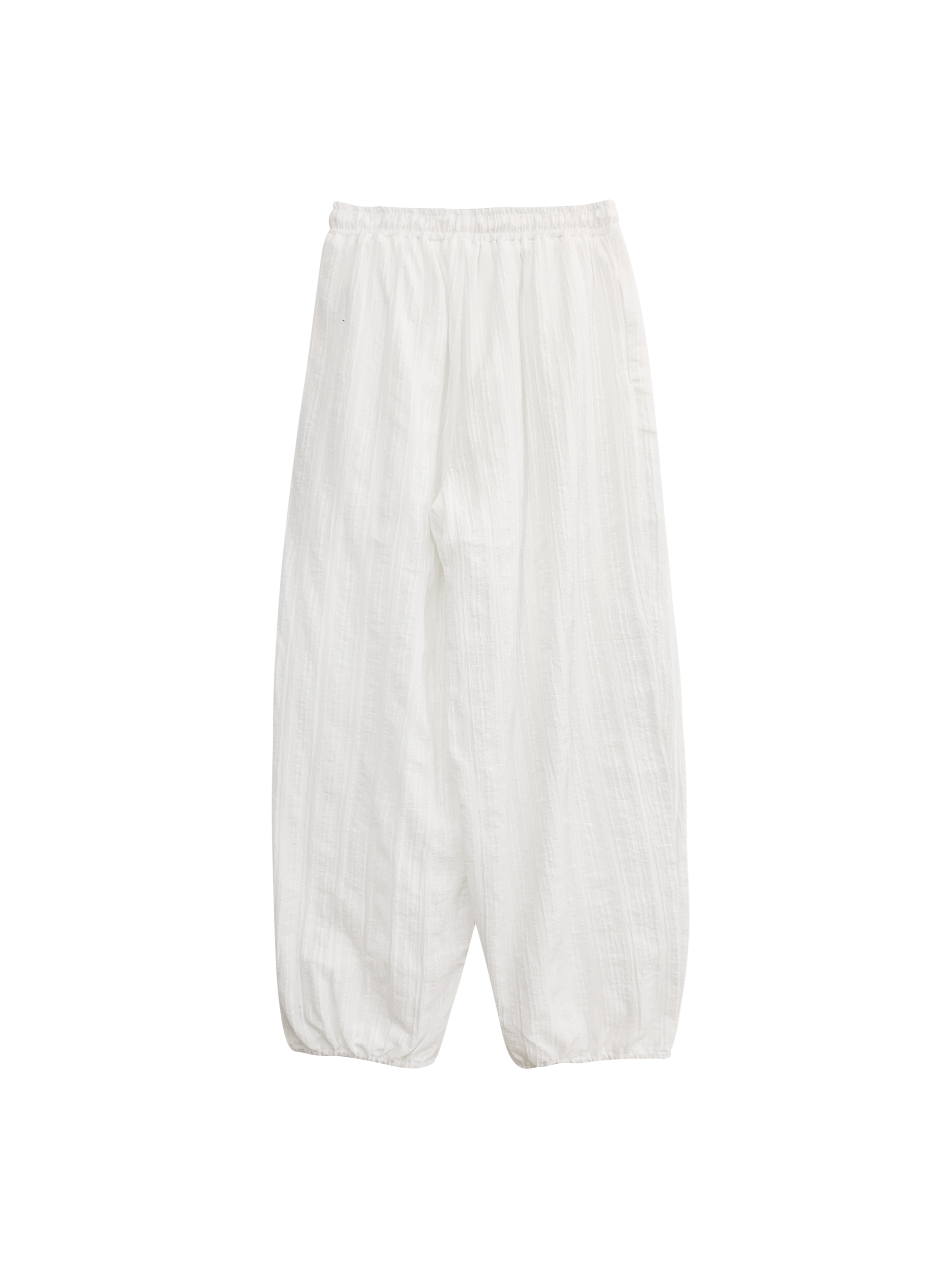 掛脖麻料套褲-單褲