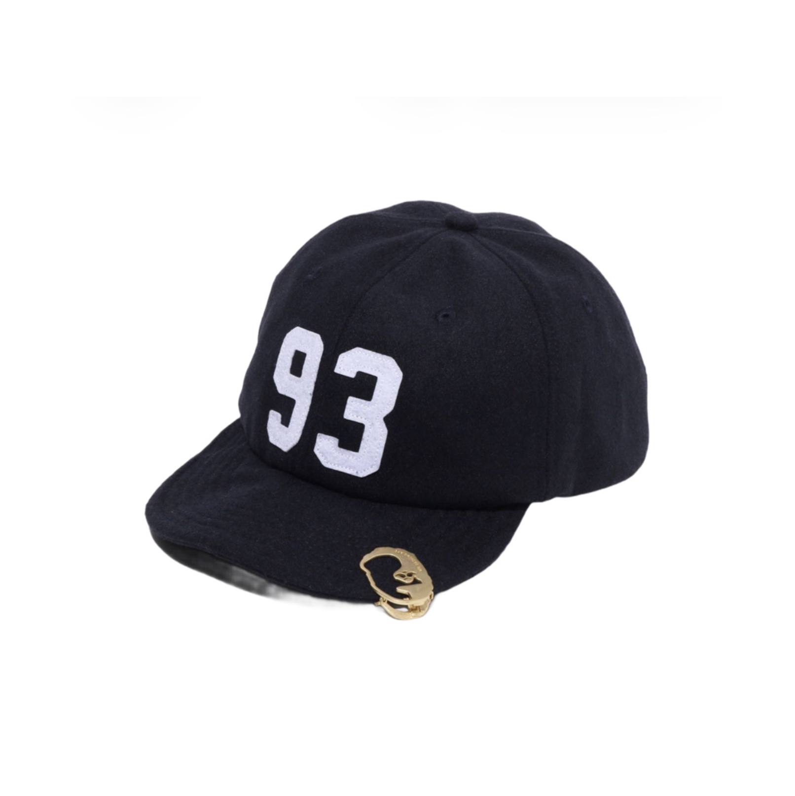 MR. BATHING APE 93 WOOLEN CAP 紳士猿人 羊毛帽 金屬夾 黑色 -M003801