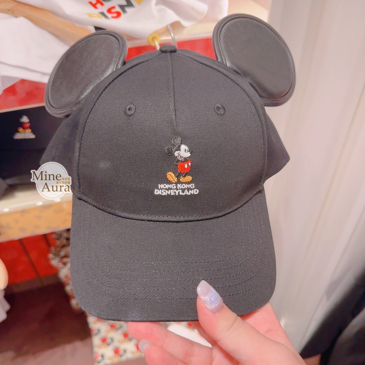 米奇 Mickey 經典站姿 圖案 立體耳朵 設計 棒球帽 帽子 -香港迪士尼樂園