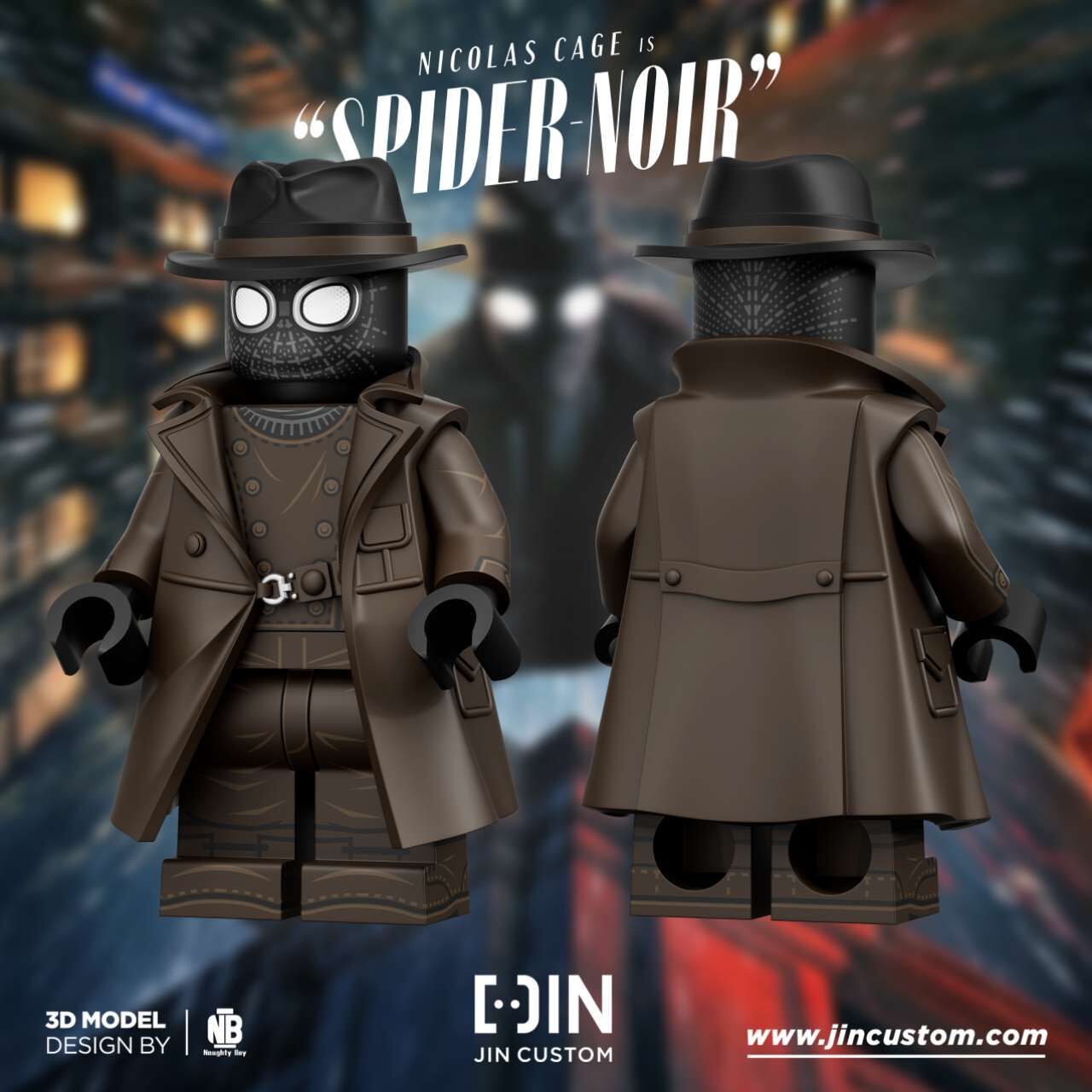 [Jin Custom][Preorder] Nicolas Cage, Spider-Man Noir [PADprinted]