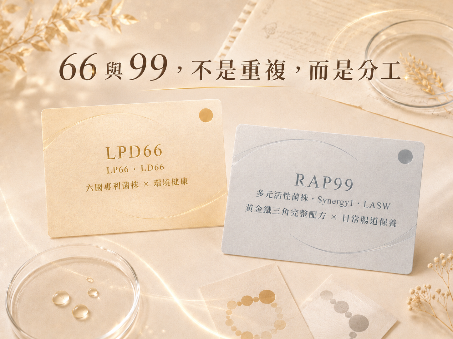 真益生 LPD66 與 RAP99 產品介紹視覺