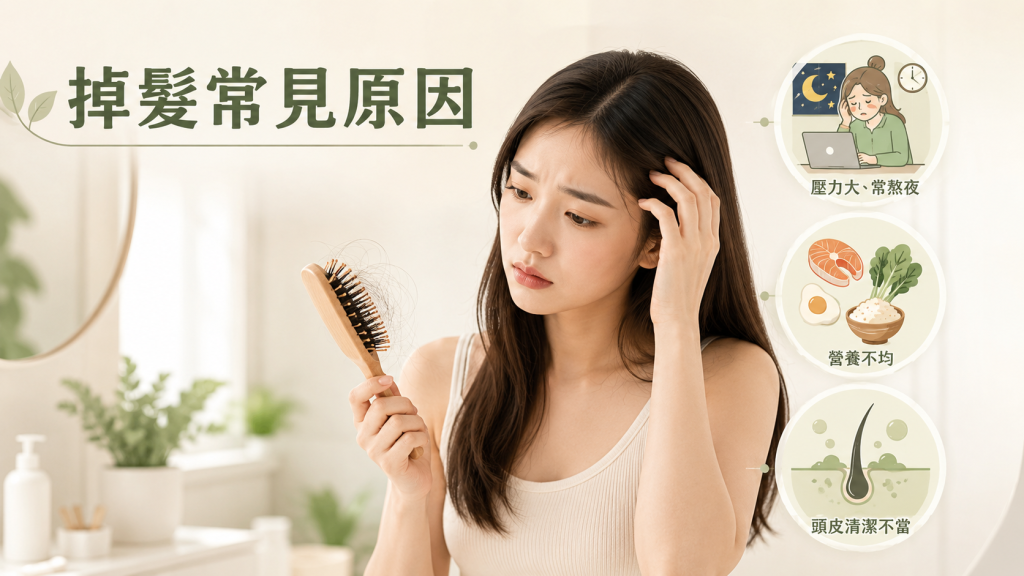 為什麼會一直掉髮？ 3 大常見原因