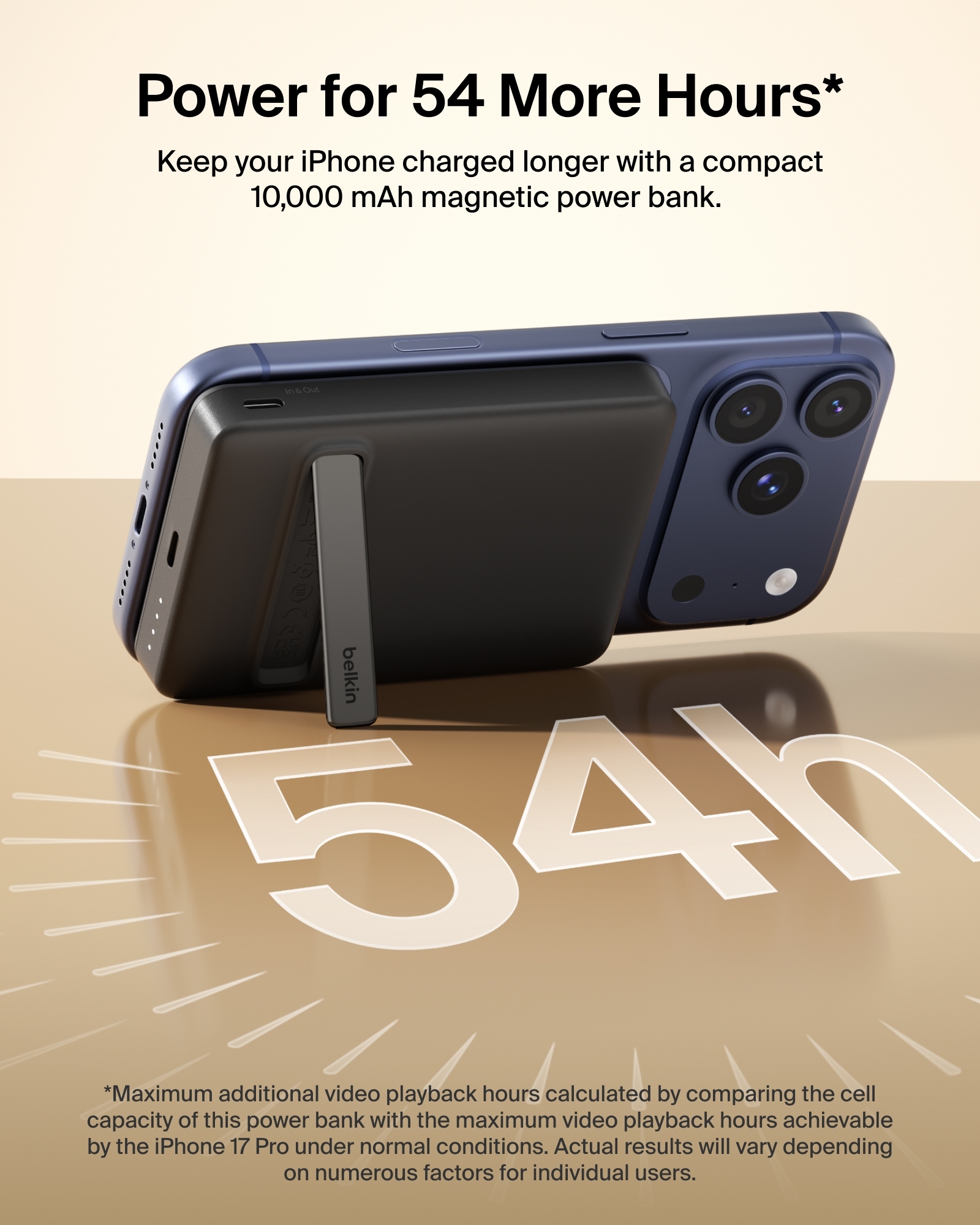 BoostCharge Slim Magnetic Power Bank Qi2 10K with Stand [BPD016]