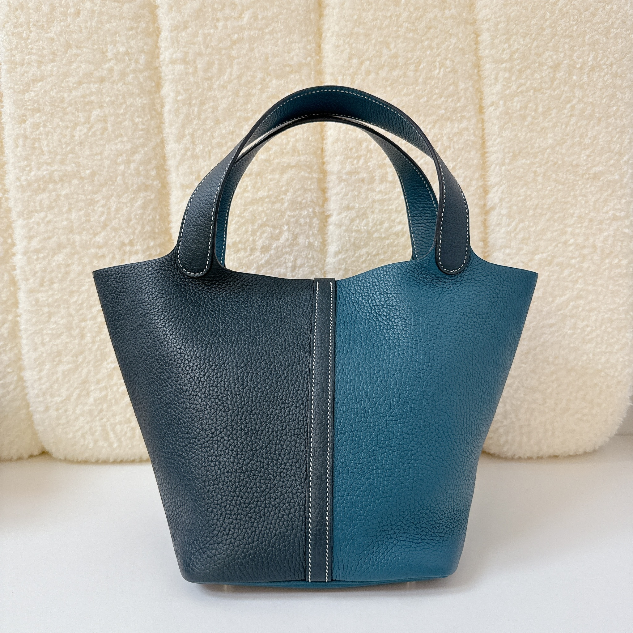 Hermes Picotin Lock Casaque 18 - Vert Cypres and Vert Bosphore / SHW