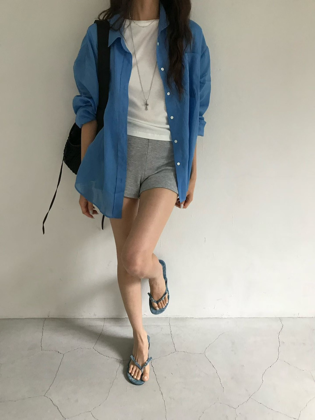 awear 亞麻長袖透氣遮陽襯衫