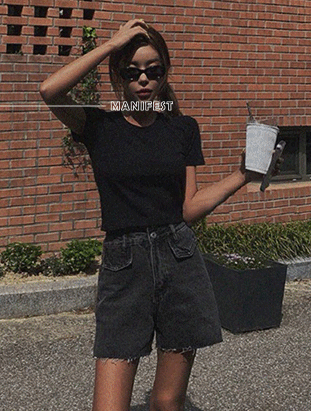 ᴴᴼᵀ ▸▸店長推薦◃◃ 春夏新款/合身棉質上衣 MANIFEST正韓🇰🇷