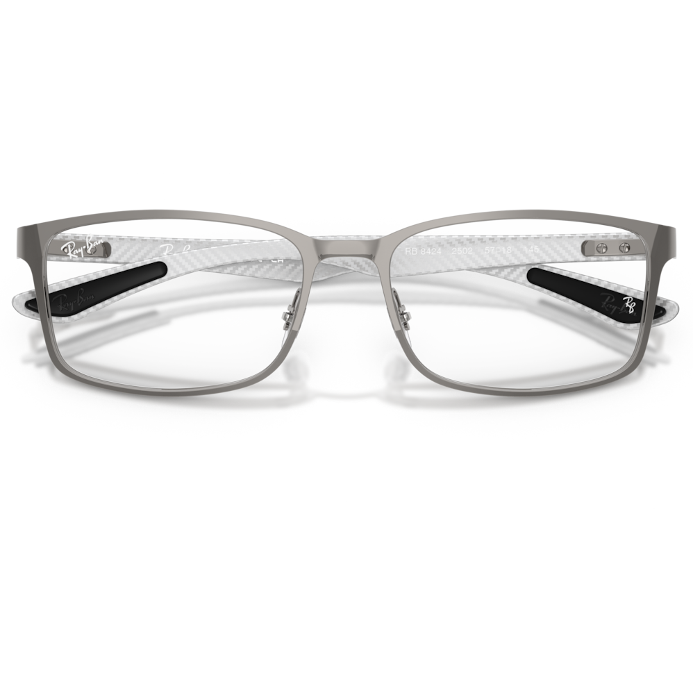 【RayBan】RB8424 2502-57mm 光學眼鏡(槍管灰色)