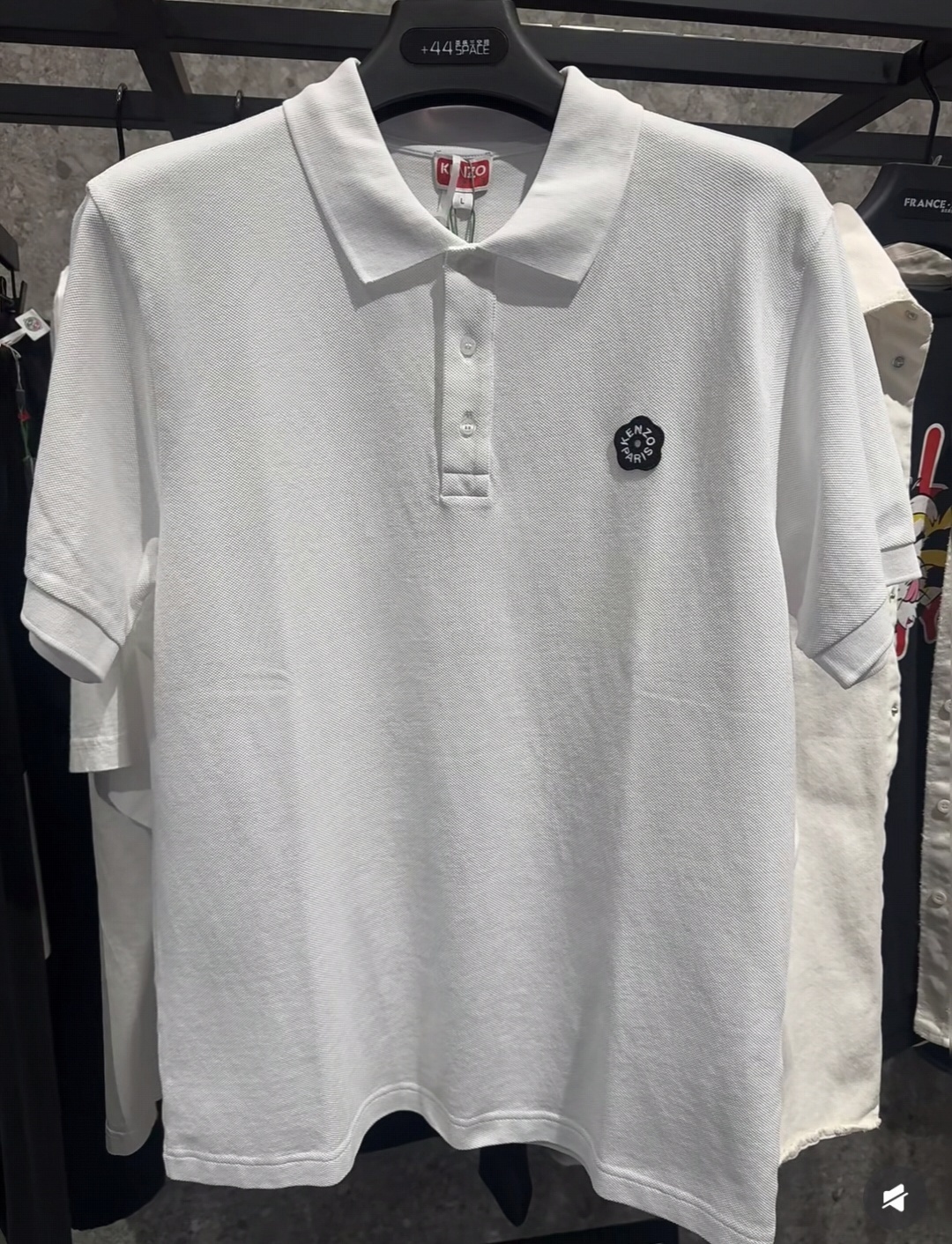 KENZO 白色 小花 男款Polo
