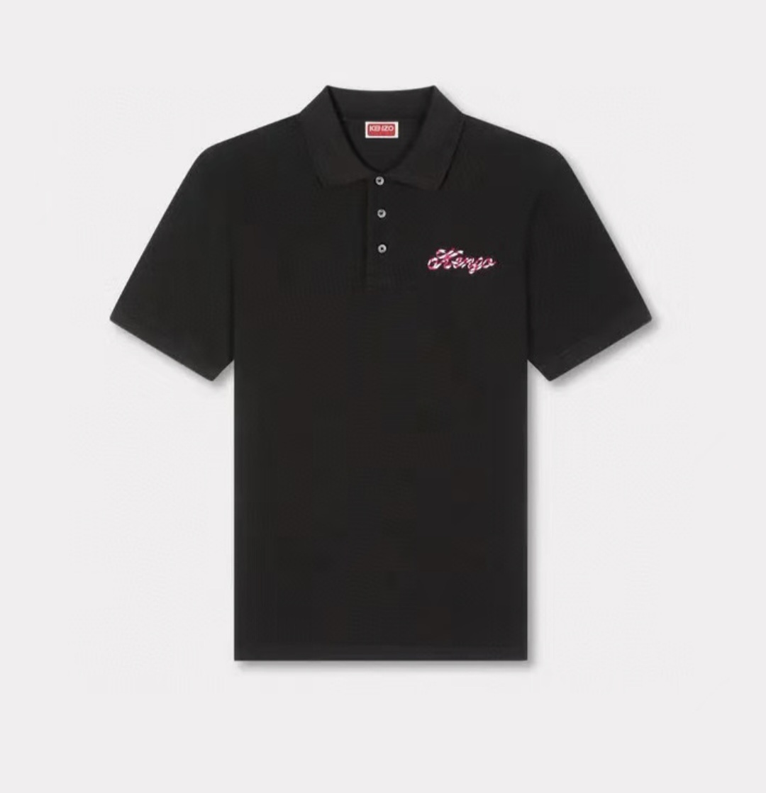 KENZO 黑色 繩子Logo 男款Polo