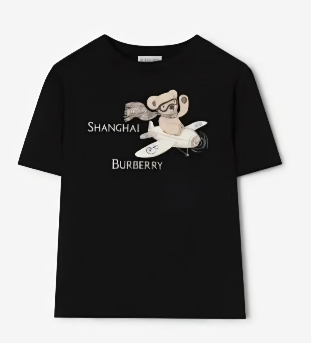 BBR kids 黑色 飛機熊 Tee