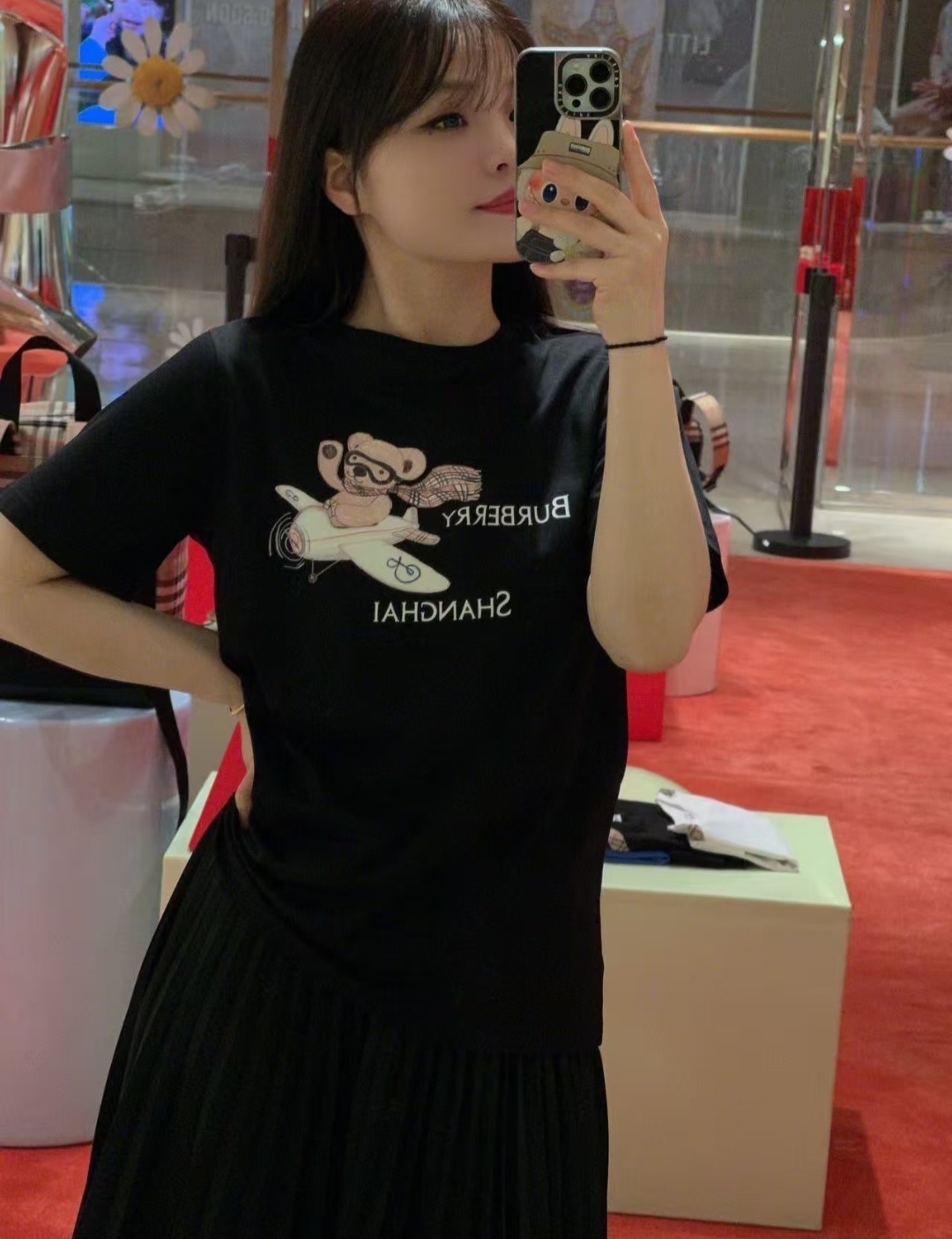 BBR kids 黑色 飛機熊 Tee