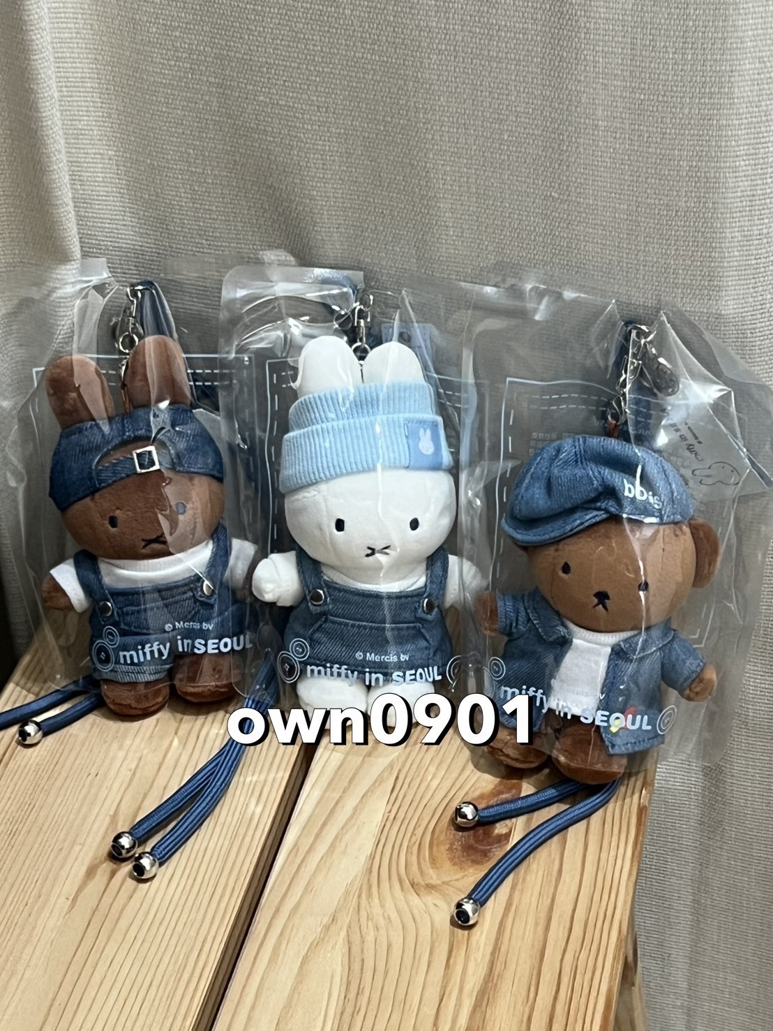 【OWN】Miffy in Seoul 首爾限定 米菲兔 牛仔 單寧 吊飾 玩偶 附掛繩 韓國限定