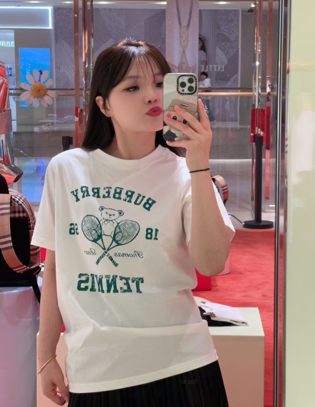 BBR kids 白色 Tennis Tee