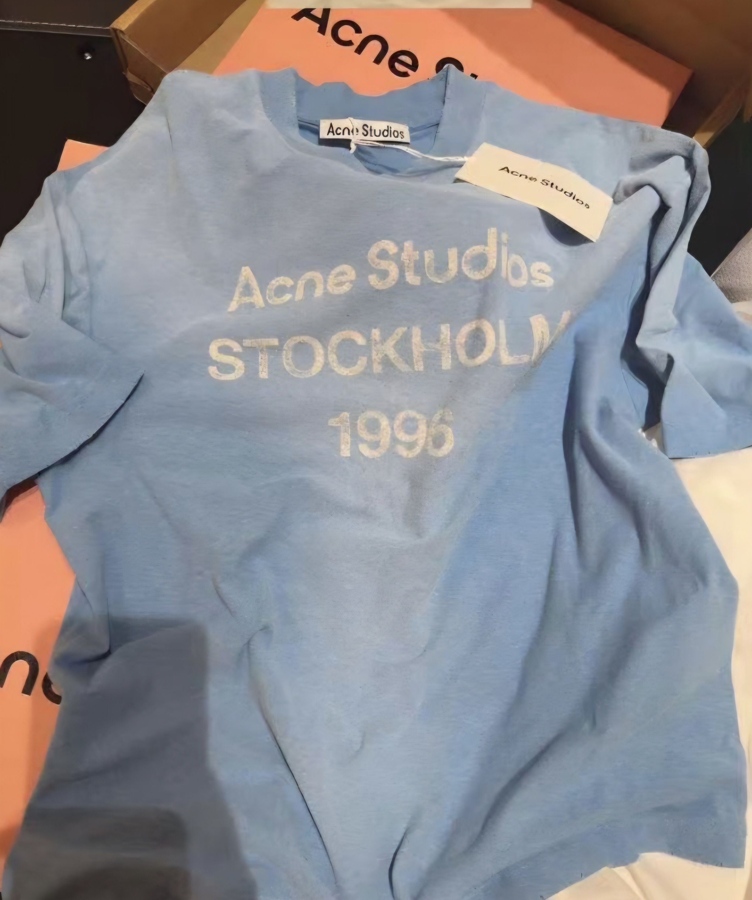 ACNE 漸變款式 字母 Tee