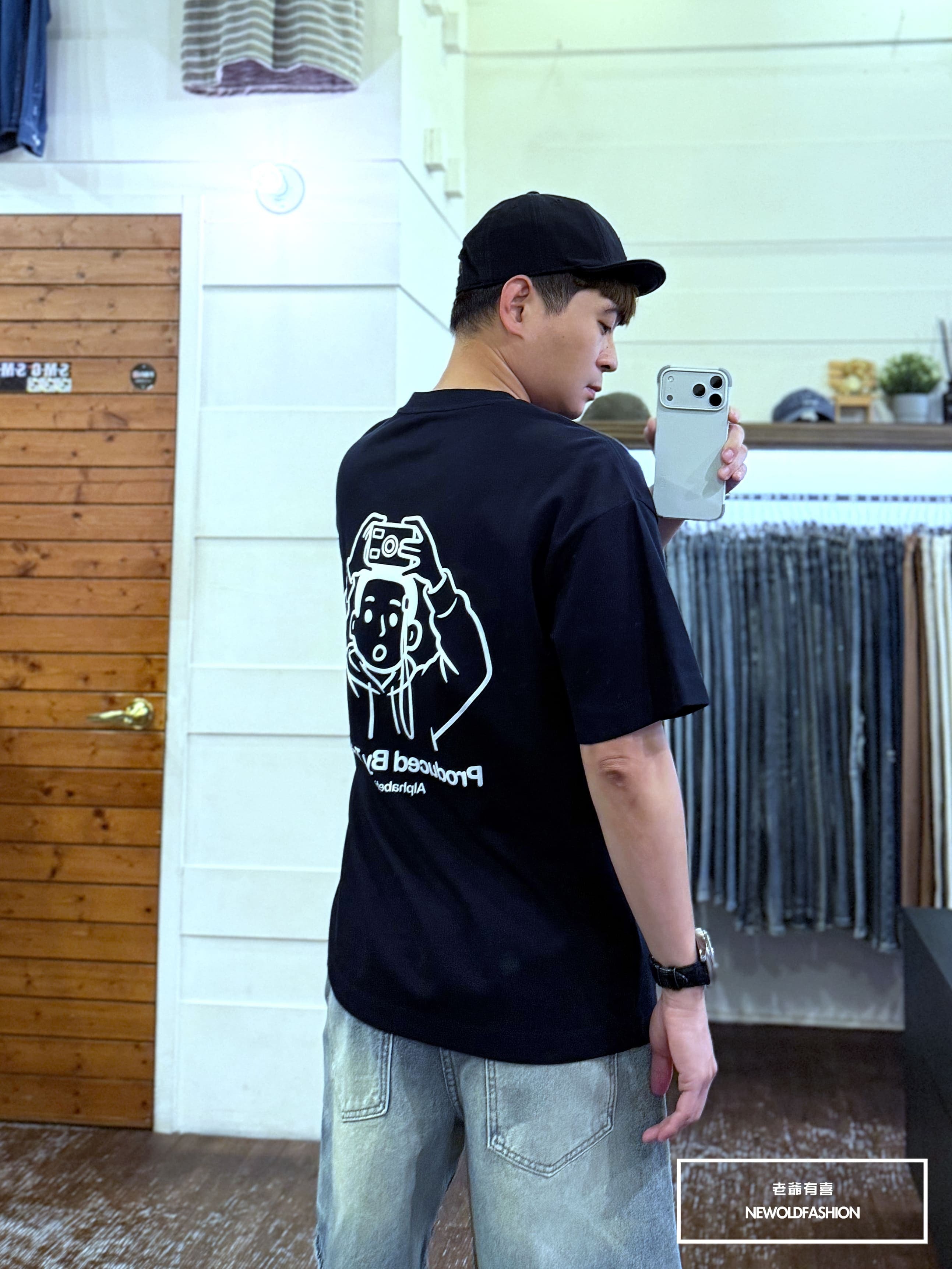 『新品上市』重磅相機小童棉短T(NOF260588501)-深藍
