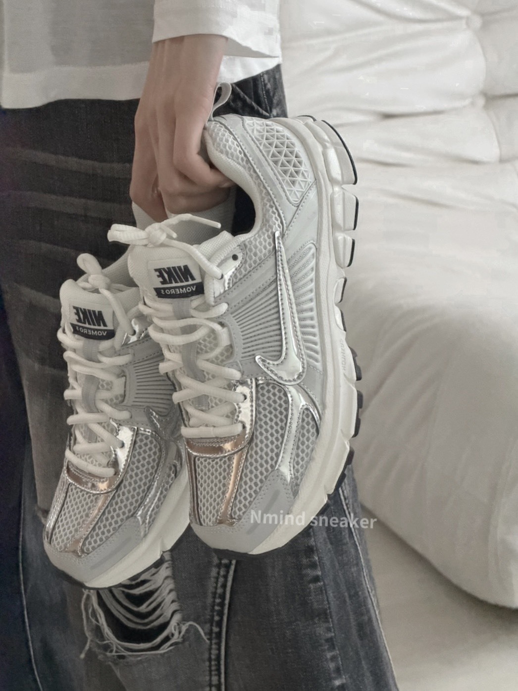 <快速出貨> Nike Zoom Vomero 5 GS 太空銀