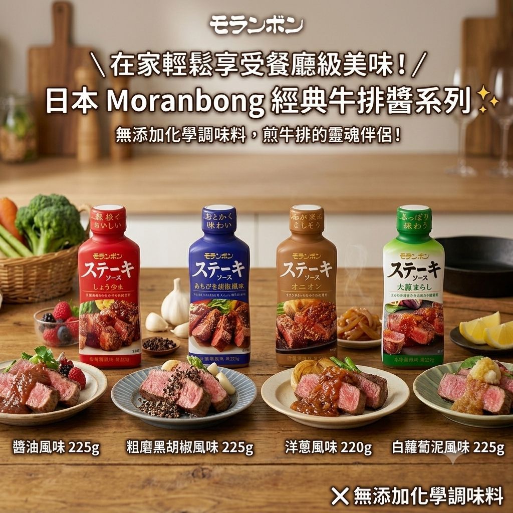 【預購】JM060412 Moranbong 無添加牛排醬