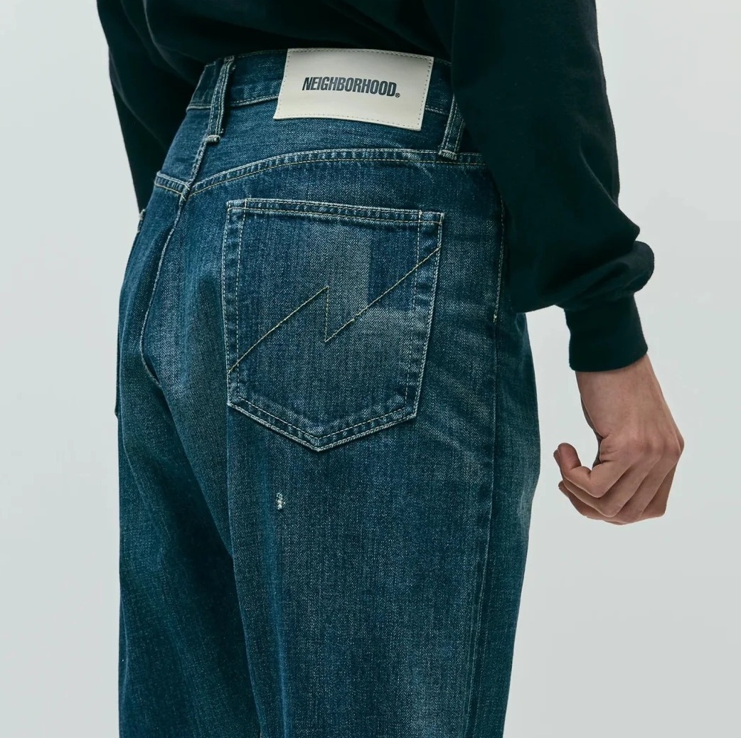 LAST PCS: NEIGHBORHOOD WASHED DENIM DP MID PANTS - INDIGO PRE ORDER ITEM (預訂中)