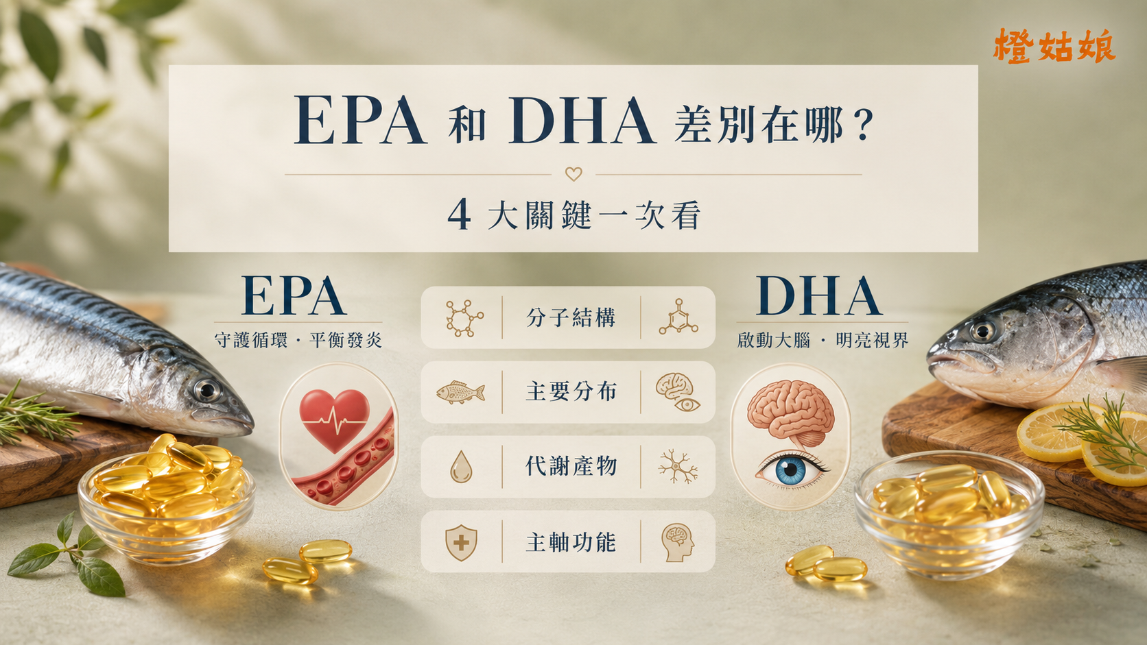 EPA 和 DHA 差別在哪
