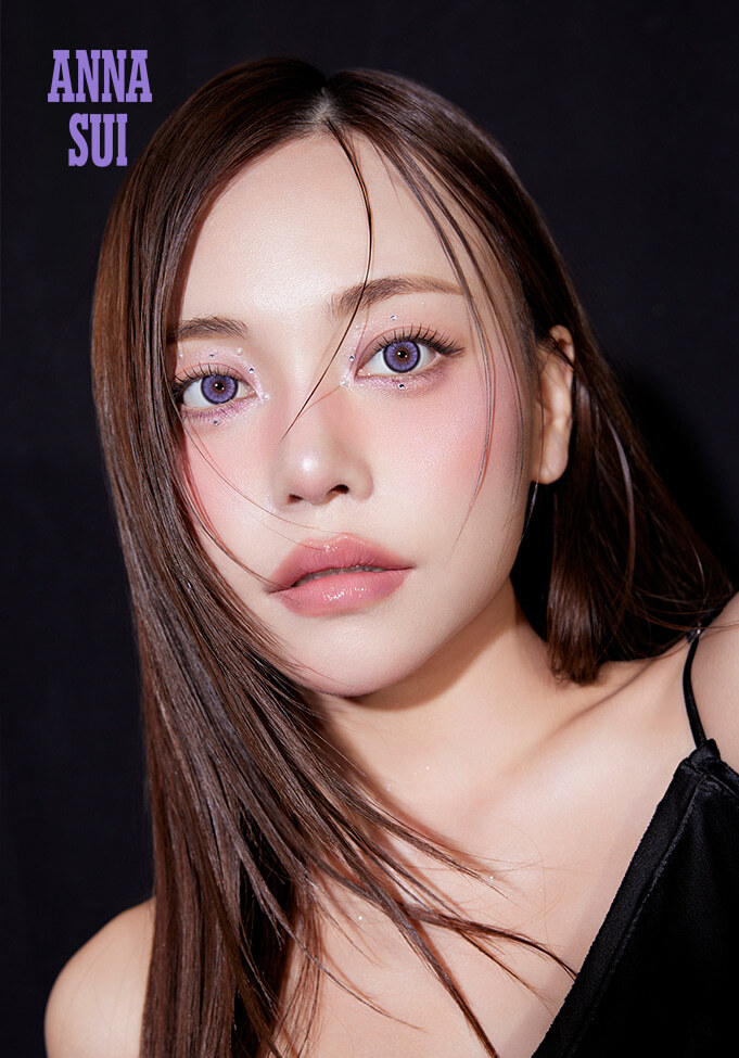 [月拋]FiPN x ANNA Shui 1 Month Parantica Violet 每月拋棄型彩妝隱形眼鏡｜每盒2片
