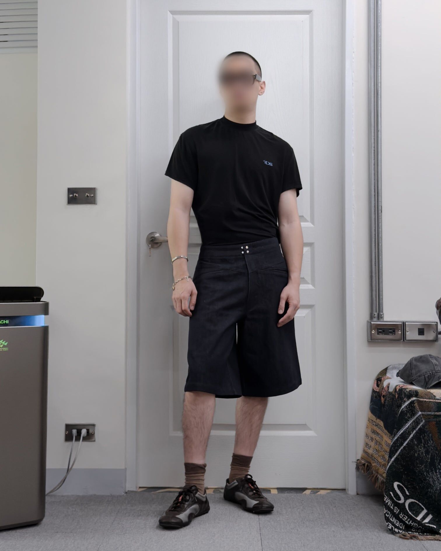 1dyLL｜1DS Bias-Pocket Shorts (Indigo)