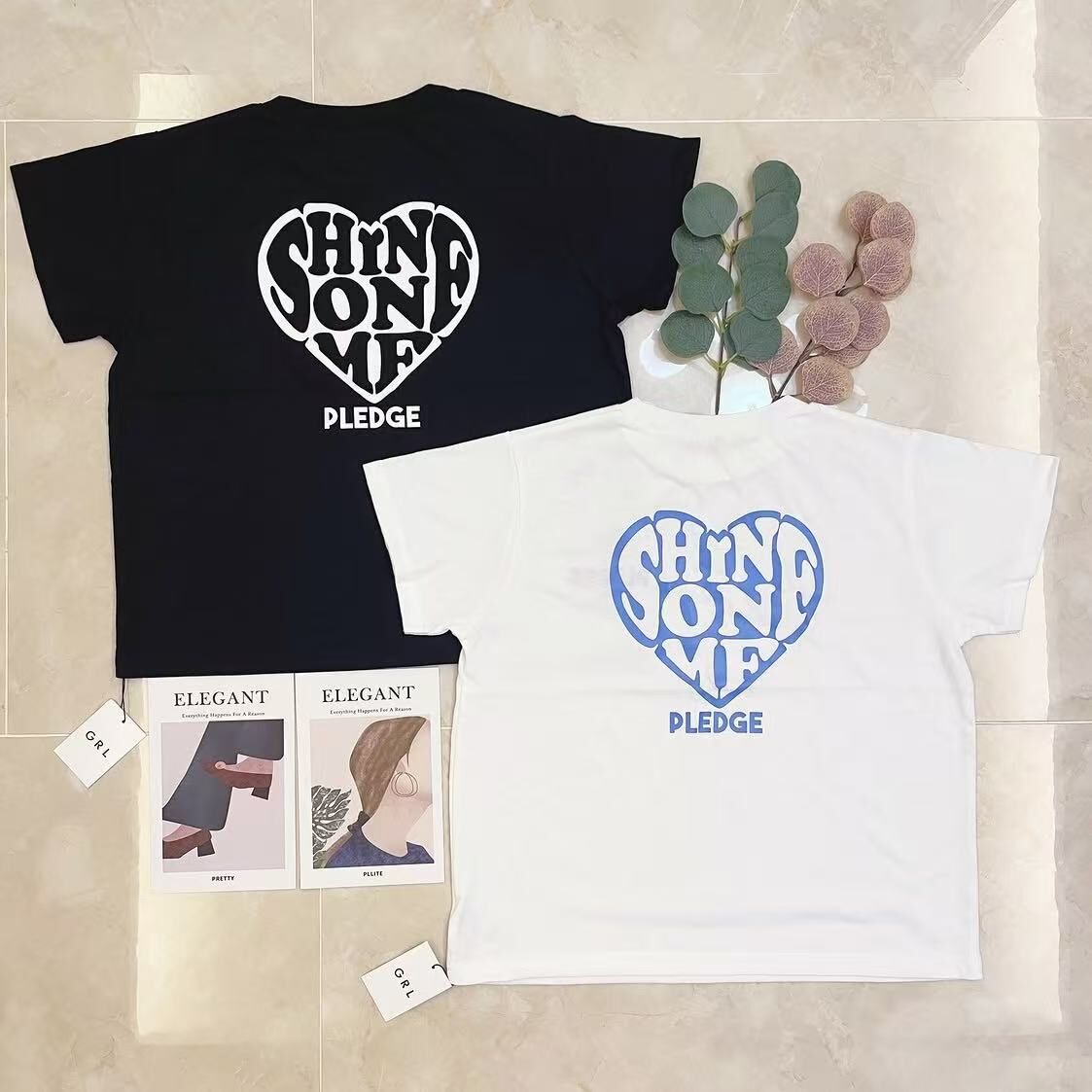 🇯🇵日本代購款 GRL HERAT  BACK PRINT CROP TEE