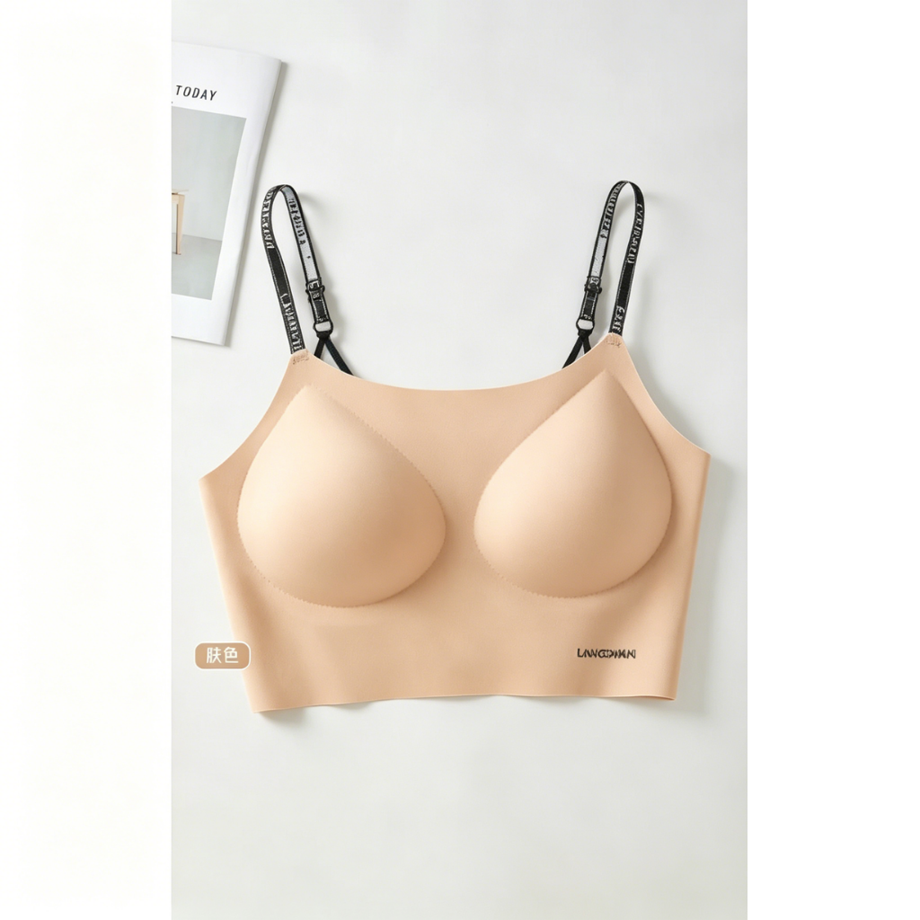 HKCG0605-065 DYH22-小芯氨綸抗菌字母美背 粉底液 (A65L-2XL)